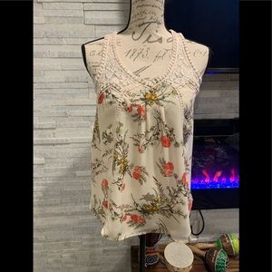 5 for $25 Tank Top with lace detail size M